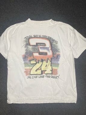 vintage nascar Jeff gordon #24 and dale Earnhardt #3 graphic shirt size large